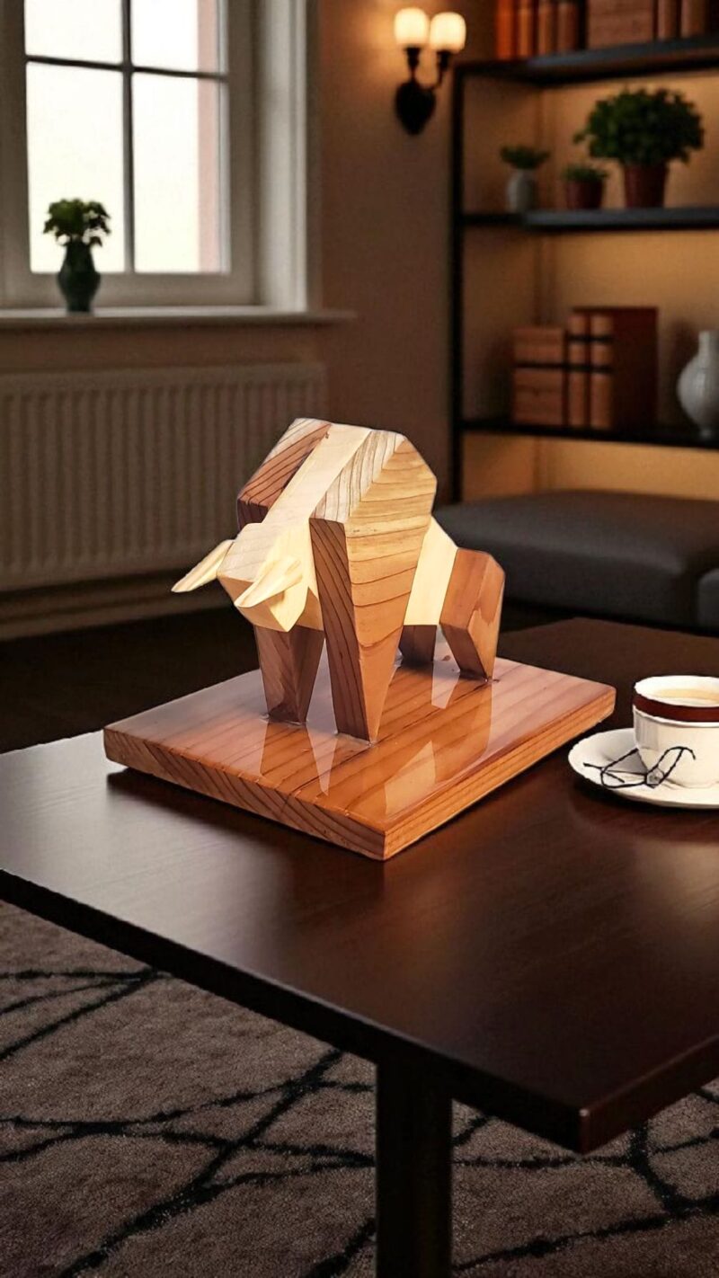 Figura artesanal de toro - Imagen 2